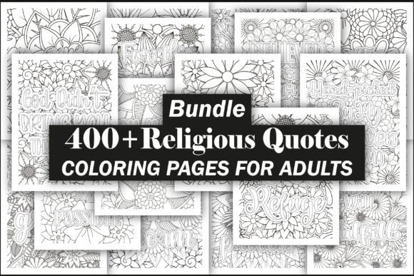 Download Religious Quotes Coloring Book Bundle - Quotes Collection