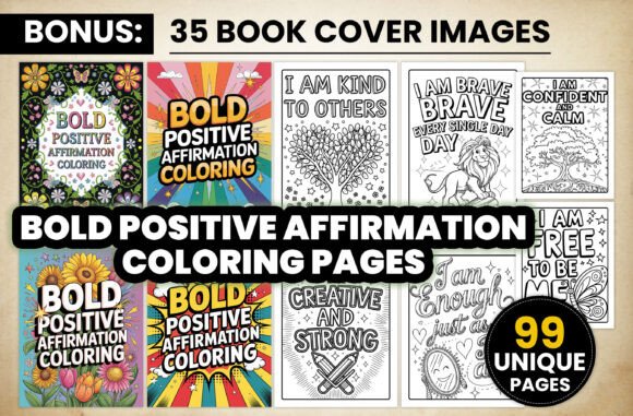 Download Bold Positive Affirmation Coloring Pages - Affirmation coloring pages Collection