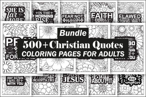 Download Christian Quotes Coloring Book Bundle - Quotes Collection
