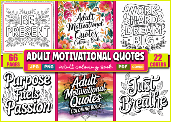 Download Adult Motivational Quotes Coloring Book - Quotes Collection