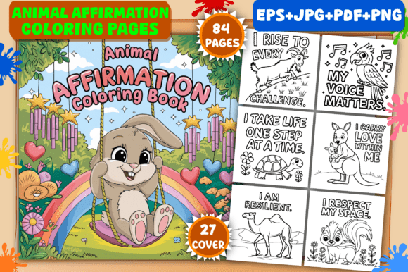 Download Animal Affirmation Coloring Pages - Affirmation coloring pages Collection