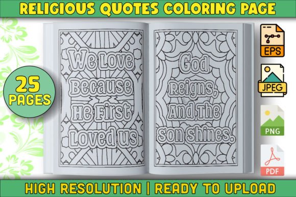 Download Religious Quotes Coloring Book Interior - Quotes Collection