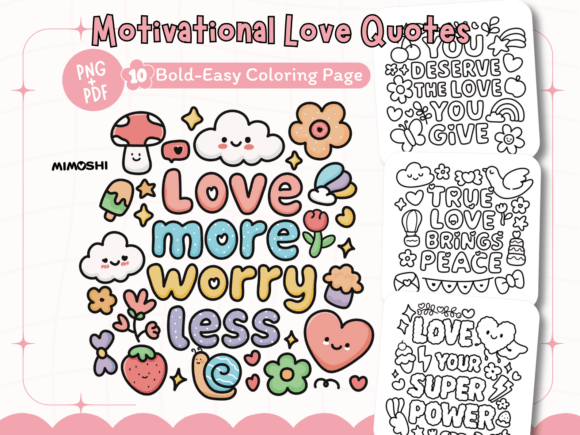 Download Motivational Love Quotes Coloring Book - Quotes Collection
