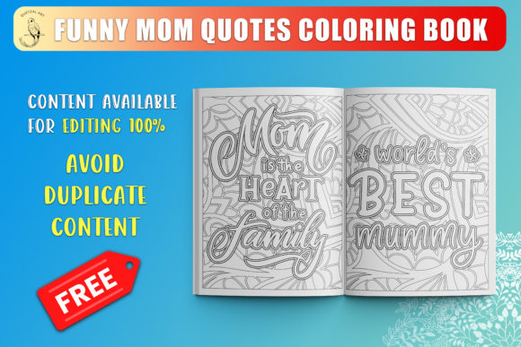 Download Funny Mom Quotes Coloring Book SVG - Quotes Collection