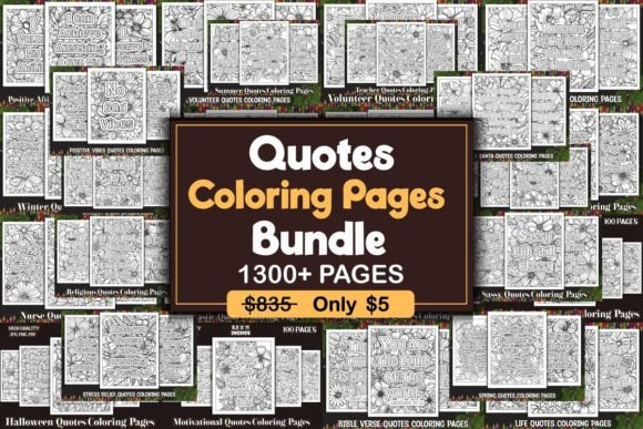 Download Quotes Coloring Pages Bundle - Quotes Collection
